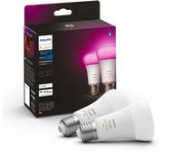 Ampoule LED connectée PHILIPS HUE W&C E27 60W x2