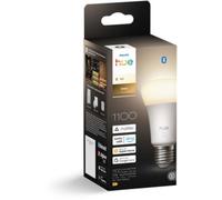 Philips Hue Ampoule LED connectée A60, Lumière blanche chaude 2700 K, Culot E27, 9,5 W, 1100 lumens, Intensité variable, Compatible avec Alexa, Google Assistant et Apple Home, pack de 1