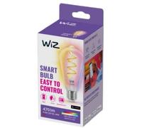 WiZ ampoule connectée Wi-Fi couleur, équivalent 40W, format sphérique, culot E27, fonctionne avec Alexa, Google Assistant