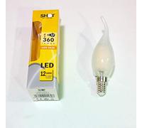 Ampoule LED coup de vent à flamme dépolie 4 W satiné