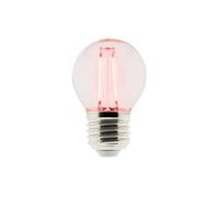 - Ampoule LED déco filament Rouge 3W E27 sphérique - Elexity