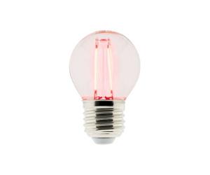 - Ampoule LED déco filament Rouge 3W E27 sphérique - Elexity