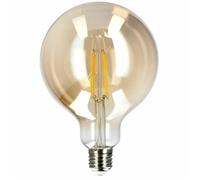 EDO Vintage Ampoule Décorative DARI E27 Filament 7W Blanc Chaud 2700K 710lm GOLD G125 Ampoule de Décoration LED - Idéal pour le Design Rétro et Industriel, Non Dimmable