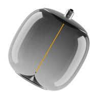 Osram Vintage 1906 Big Oval, ampoule LED décorative avec verre fumé, avec nouveau filament ultra-mince et magnétique, culot E27, 4 watts, blanc chaud cosy (1800K), faible consommation d'énergie