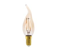 Ampoule LED E14 1X4W verre ambre
