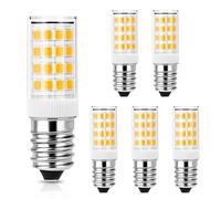 Ampoule LED E14 4W Équivalent Ampoule 40W, E14 LED Blanc Chaud 3000K Petite vis Edison, AC 220-240V, 400lm Sans Scintillement, Non Dimmable, pour Réfrigérateur, Hotte Cuisine, Lustres, Lot de 6