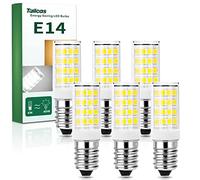 Ampoule LED E14 4W Équivalent Ampoule 40W, E14 LED Blanc Froid 6000K Petite vis Edison, AC 220-240V, 400lm Sans Scintillement, Non Dimmable, pour Réfrigérateur, Hotte Cuisine, Lustres, Lot de 6