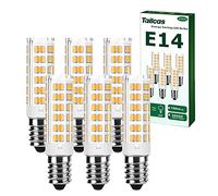 Ampoule LED E14, 5W (Équivalent Halogène 50W) Blanc Chaud 3000K 500LM Petite vis Edison Non Dimmable Sans Scintillement AC 220-240V pour Plafonniers, Hotte Cuisine, Lampes de Bureau, Paquet de 6