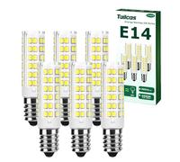 Ampoule LED E14, 5W (Équivalent Halogène 50W) Blanc Froid 6000K 500LM Petite vis Edison Non Dimmable Sans Scintillement AC 220-240V pour Plafonniers, Hotte Cuisine, Lampes de Bureau, Paquet de 6