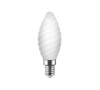 Ampoule LED E14 - 6,5W - 806 lm - 2700 K - Flamme Torsadée - Verre Opale - Équivalent 60 W