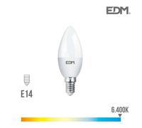 Ampoule Led E14 7w Bougie ?Quivalent ? 48w - Blanc Du Jour 6400k
