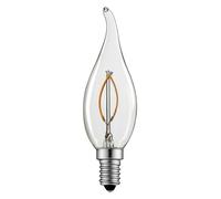 Ampoule LED | E14 filament | flamme | Ø35mm | C35 | 4W | 488 lumens | ampoule | lampe | luminaire | blanc chaud (2700K)