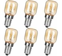 Ampoule LED E14 Lot de 6 ampoules de lampe à sel, 25 W T25 E14 230-240 V à intensité variable transparentes pour