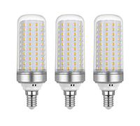 Ampoule Led E14 Maïs 20w, AC175-265V, 2200LM Blanc Chaud 3000K, Non Dimmable, 200W Ampoule Halogène Équivalent, Ampoule Maïs Led pour Lustres, Plafonniers, Lampes de Table et Lampadaires, Lot de 3
