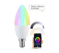 Ampoule LED E14 RVB-CCT 6 W / 470 lm LAV-301.zigbee compatible ZigBee - Luminea