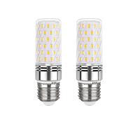 Ampoule LED E27 12W Blanc Neutre 4000K 1450LM, 84 LEDs, Équivalent Lampe Halogène E27 100W, AC 220V, Ampoule LED Mais E27 Neutre pour Plafonnier, non-dimmable, lot de 2
