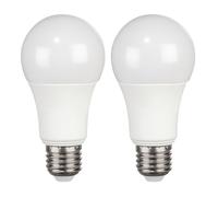 Ampoule LED - E27 1521 lm - 12 W - Remplace 100 W - Blanc chaud, lot de 2