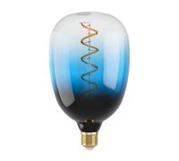 Ampoule LED E27 1X4W verre noir, bleu, transparent