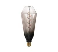 Ampoule LED E27 1X4W verre noir-gris-transparent