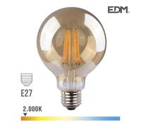 Ampoule Led E27 8w Globe G125 ?Quivalent ? 55w - Tr?S Blanc Chaud 2000k