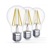 Ampoule LED E27 à Filament EMOS 7W - Éclairage Blanc Chaud - Style Vintage, 25 000h de Lumière - 2700K, 806 Lumens, 230V - Lot de 3