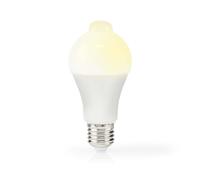 Ampoule LED E27 A60 4,9W 470lm 3000K Givré avec Détecteur de Mouvement Blanc