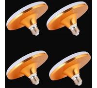 Ampoule LED E27 Culot 60W 6500K Lumière Blanche, E27 UFO Ampoule économe en énergie, Portable Câblage Éclairage pour les Ménages Espaces Extérieurs Garages Entrepôts et Jardins. (Or)