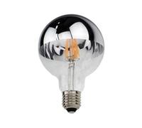 Ampoule LED E27 Filament 7W G95 Reflet Argent - Blanc Chaud 2300K - 3500K