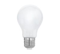 Ampoule LED E27 filament verre blanc Ampoule LED boule, 7W 806lm 2700K blanc chaud, DxH 6x10,5 cm