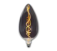 Ampoule LED E27 « INDUSTRIAL-VINTAGE », forme bougie XXL, hauteur 33 cm, filament LED, 135 lm, 230 V/5,8 W, blanc chaud, dimmable
