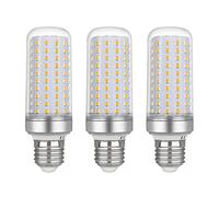 Ampoule Led E27 Maïs 20w, AC175-265V, 2200LM Blanc Chaud 3000K, Non Dimmable, 200W Ampoule Halogène Équivalent, Ampoule Maïs Led pour Lustres, Plafonniers, Lampes de Table et Lampadaires, Lot de 3