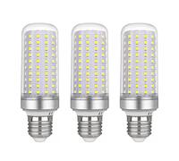 Ampoule Led E27 Maïs 20w, AC175-265V, 2200LM Blanc Froid 6000K, Non Dimmable, 200W Ampoule Halogène Équivalent, Ampoule Maïs Led pour Lustres, Plafonniers, Lampes de Table et Lampadaires, Lot de 3