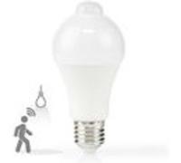Nedis Ampoule LED E27 LBPE27A602 – 8.5W 3000K 806 lm Capteur de mouvement PIR Blanche