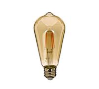 Ampoule LED E27 Vintage ST64 Verre Fumé Culot E27 - Ampoule Vintage E27 Led Filament Angle D'Éclairage 320° - Ampoule Edison E27 4W Équivalant 23W 230 Lumens - Lumière Blanc Chaud - RFDE400STF Xanlite