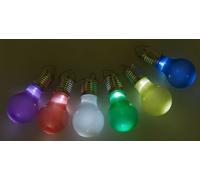 Ampoule LED en plastique Lampe décorative de jardin Lampe solaire Lampe de fête Lampe à suspendre, couleur:rouge