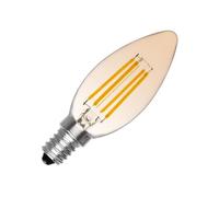 Ampoule LED Filament E14 6W 720 lm Dimmable C35 Bougie Gold TECHBREY - Blanc Chaud 2700K - Ø35x97 mm