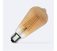 Ampoule LED Filament E27 6W 600 lm ST64 Gold No Flicker 2200K Super chaud