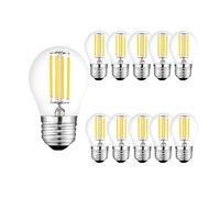 Ampoule LED Filament E27 G45, Ampoules Mini Globe Antique, 4W Equivalent 40W Incandescente, Blanc Chaud 2700K /400 Lumens, 220-240V, Non Dimmable, Lot de 10