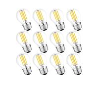 Ampoule LED Filament E27 G45, Ampoules Mini Globe Antique, 4W Equivalent 40W Incandescente, Blanc Chaud 2700K /400 Lumens, 220-240V, Non Dimmable, Lot de 12