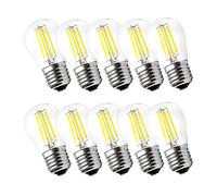 Ampoule LED Filament E27 G45, Ampoules Mini Globe Antique, 4W Equivalent 40W Incandescente, Blanc Froid 6500K /400 Lumens, 220-240V, Non Dimmable, Lot de 10