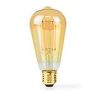Ampoule LED filament E27 | Nedis | LBDE27ST64GD1 |≤ 6 Dorée G