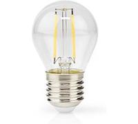 Nedis, Ampoule rétro à filaments LED G45 E27 4,5W dimmable Vintage, Transparent