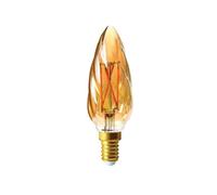 Ampoule LED Filament Flamme torsadée ambrée