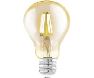 Ampoule LED filament rétro dimmable Ampoule vintage E27 ampoule vintage verre clair, 4 watts 320 lumens 2200 kelvins blanc chaud, DxH 7,5x12,8 cm