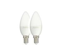 - Ampoule LED flamme, culot E14, 5W cons. (40W eq.), lumière blanc chaud - PACK2EV470F