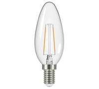 Ampoule LED Flamme E14 PROLIGHT 4,5W WW Dimmable Transparente - Haute Luminosité 450 Lm