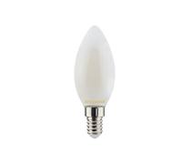 Led Rétro Flamme Satinée E14 400lm - Blanc Confort