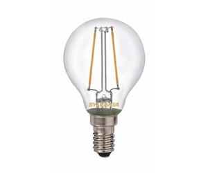 Ampoule LED - forme sphérique - culot E14 - 2,5 watts - 2700 k - Toledo retro SYLVANIA