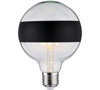Ampoule LED G125 Miroir Anneau 640 Lumen E27 2700K 6,5W 230V Noir Mat Dim