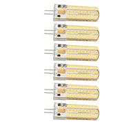 Ampoule LED G4, Dissipation Rapide 700LM 72LED Silicone G4 Ampoule 7W Éclairage 360 Degrés 6 Pcs pour Lampe de Table pour Plafonnier pour Lampe Suspendue (Lumière Chaude)